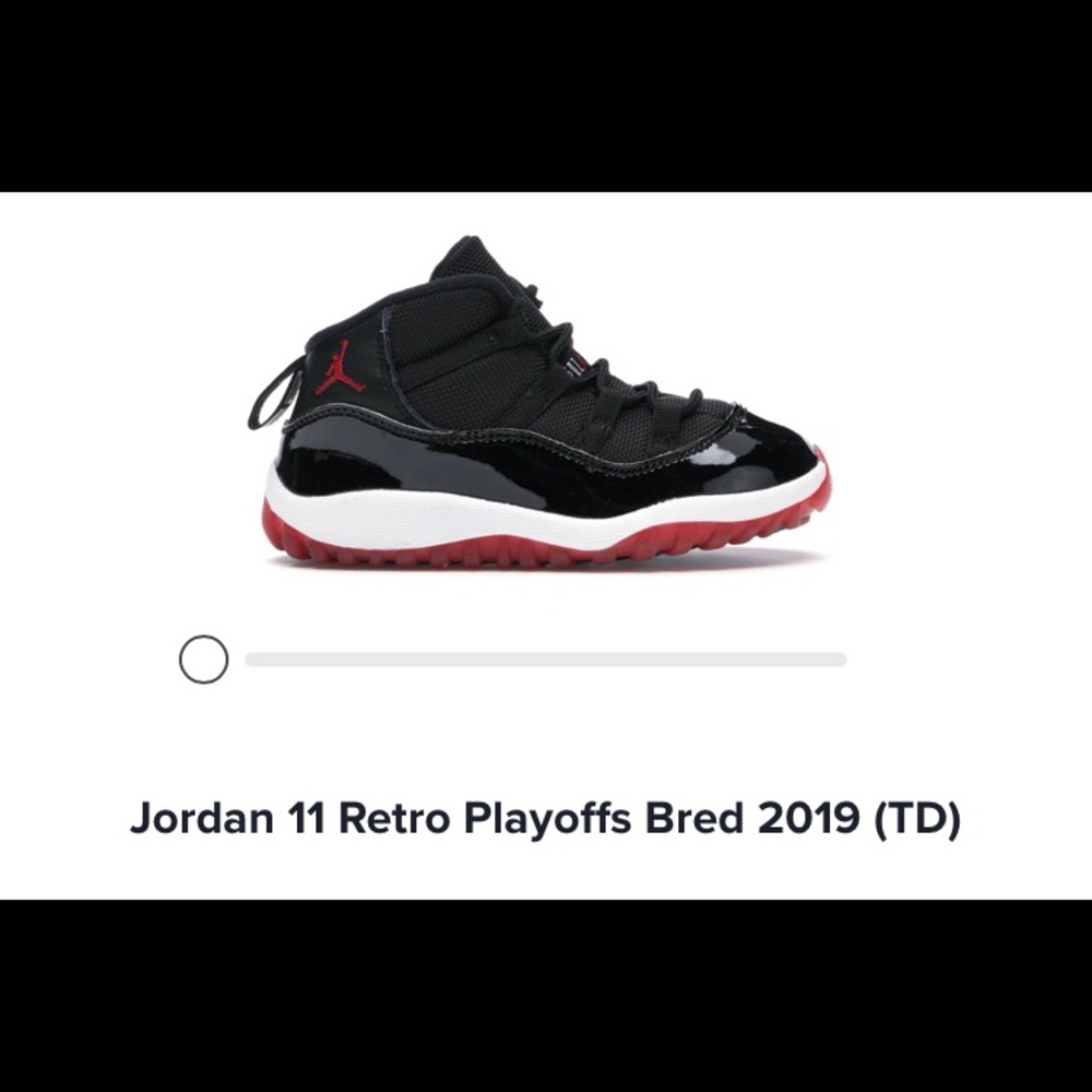AIR JORDAN 11 RETRO "BRED" Toddler Size